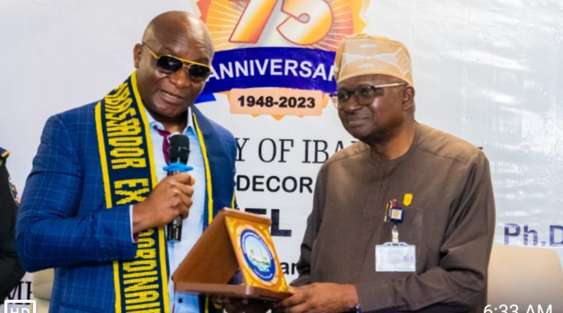 “My Decoration as a UI@75 Ambassador Extraordinaire is an Acknowledgement of the Impact of the NDDC on the Society, ” says MD/CEO