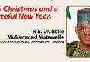 Matawalle Salutes Nigerian Military and  Citizens at Christmas… Calls for Love and Peaceful Coexistence