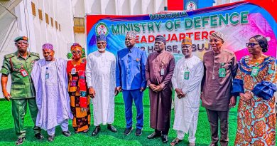 New Defence Minister, Christopher Musa Aaaumes Office. ….Assures that Defence will take its place fully in the country.