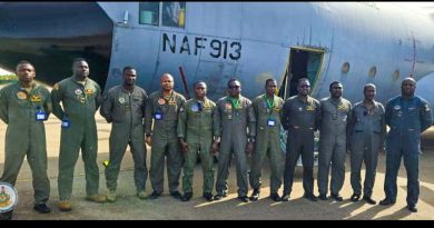 NAF C-130 Aircraft En Route to Portugal through Accra, After Safe Departure from Burkina Faso