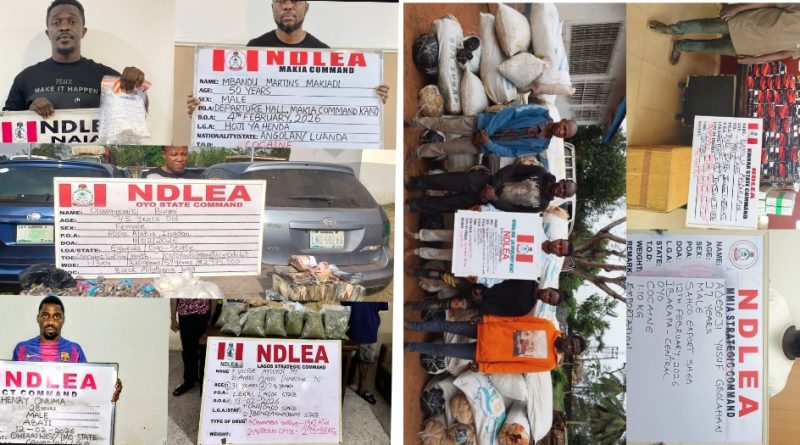 NDLEA Nabs China-Based Businessman, Two Angolans With 236 Cocaine Pellets at Abuja, Kano Airports; Foils Fresh Smuggling Attempts Nationwide
