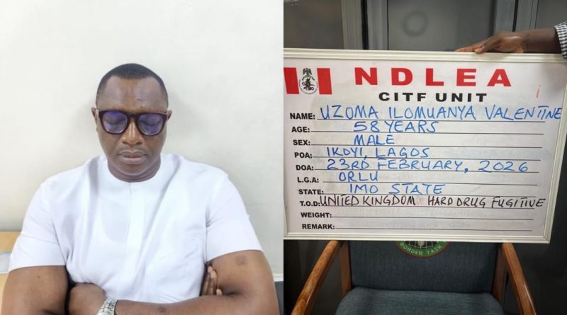 Fugitive drug lord wanted in UK arrested by NDLEA after 15 years on the run … His arrest a significant breakthrough in our fight against drug cartels, says Marwa Fugitive drug lord wanted in UK arrested by NDLEA after 15 years on the run … His arrest a significant breakthrough in our fight against drug cartels, says Marwa