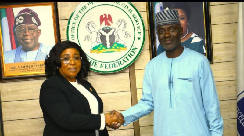 NCC Boss Pays Courtesy Visit to Head of Civil Service in Abuja NCC Boss Pays Courtesy Visit to Head of Civil Service in Abuja