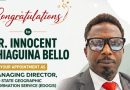 EDO GOVT APPOINTS DR INNOCENT EHIAGUINA BELLO AS EDOGIS MANAGING DIRECTOR