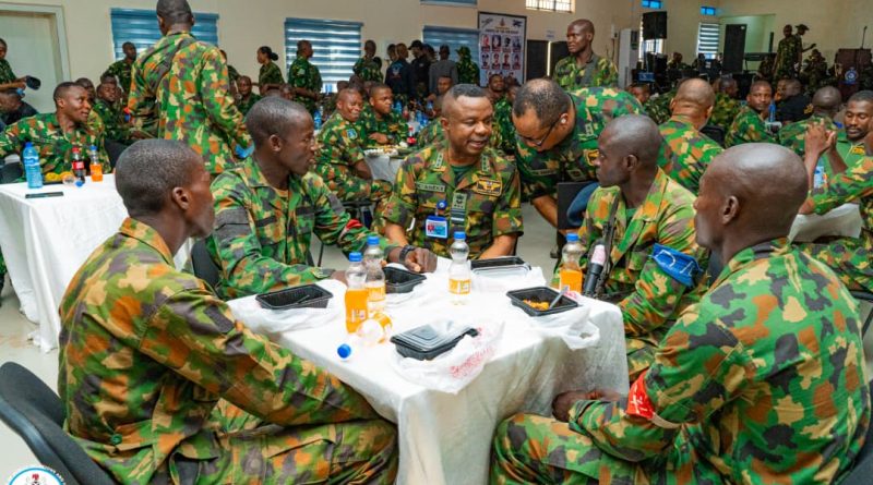 CAS Aneke Shares Meal with Troops in Bauchi, Reinforces Commitment to Welfare and Frontline Leadership