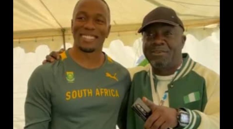 Olopade Calls for End to Xenophobia, Promotes African Unity at World Relays Camp