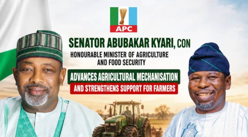 Amb. Tsoken Lauds Kyari for Driving Mechanisation to Boost Food Security, Empower Farmers