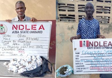 NDLEA Arrests two Senior Citizens for Drug Trafficking, Nabs Notorious Dealer, Recovers Large Consignment of Illicit Substance