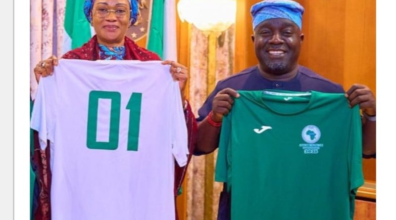 NSC DG commends First Lady for her dedication to the growth of Nigerian women in Sports