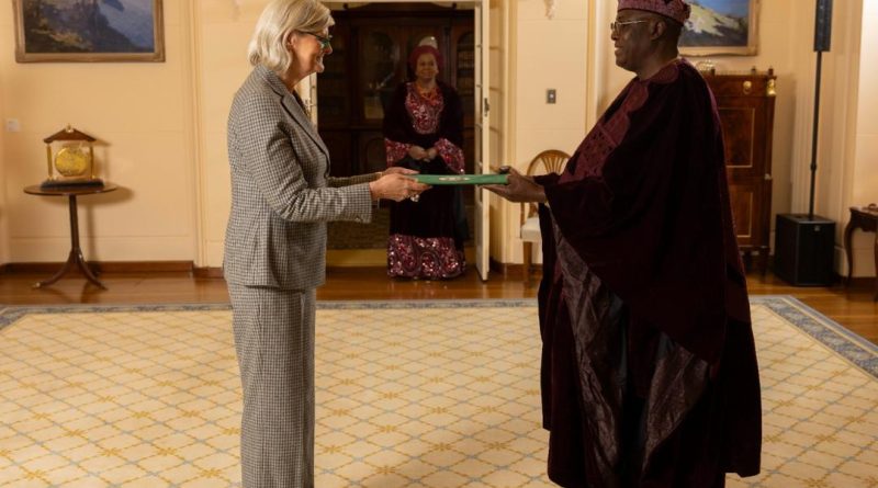 Nigeria’s New High Commissioner to Australia Presents Credentials, Seeks Stronger Bilateral Ties Nigeria’s New High Commissioner to Australia Presents Credentials, Seeks Stronger Bilateral Ties