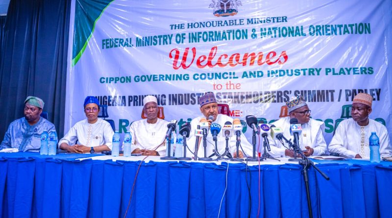 Information Minister Urges Unity in Printing Industry, Pledges Support for CIPPON Reforms