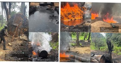Nigerian Navy Foils Fresh Illegal Refining Operations in Rivers, Seizes 120,000 Litres of Petroleum Products