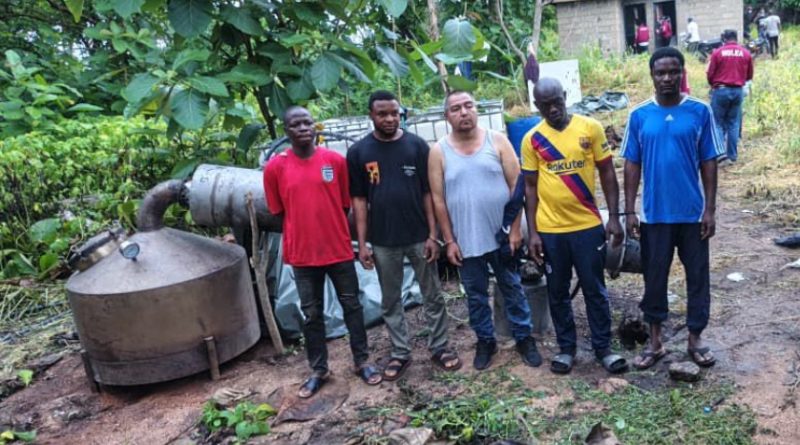 How NDLEA Dismantled Major Meth Lab in Oyo Forest, Arrested Mexican Drug Expert and Four Others