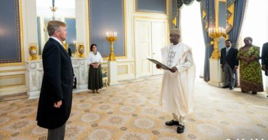 Nigeria’s Envoy to Netherlands Presents Credentials to King Willem-Alexander