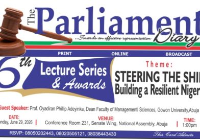 The Parliament Diary to Host 6th Lecture Series, Award Ceremony at National Assembly on June 29