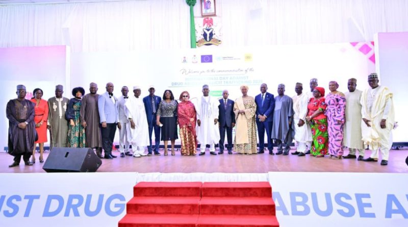 Tinubu Reiterates Commitment to Drug-Free Nigeria, Commends NDLEA’s Anti-Narcotics Campaign