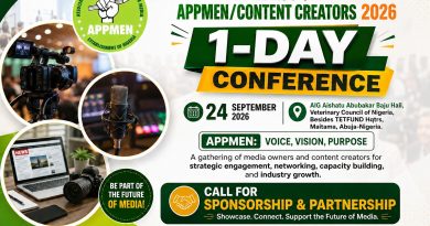 APPMEN to Host 2026 National Conference for Media Owners, Content Creators in Abuja