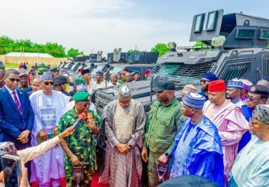 Defence Minister Unveils Armoured Vehicles in Sokoto, Urges Troops to Crush Terrorists Defence Minister Unveils Armoured Vehicles in Sokoto, Urges Troops to Crush Terrorists