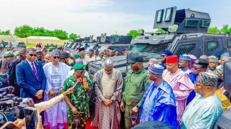 Defence Minister Unveils Armoured Vehicles in Sokoto, Urges Troops to Crush Terrorists Defence Minister Unveils Armoured Vehicles in Sokoto, Urges Troops to Crush Terrorists
