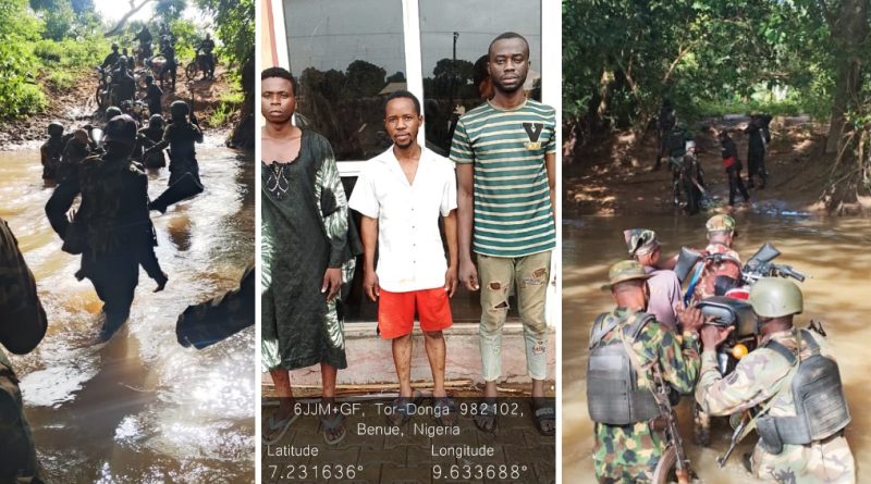 Troops Neutralise Two Terrorists, Rescue Three Kidnap Victims in Benue Offensive Troops Neutralise Two Terrorists, Rescue Three Kidnap Victims in Benue Offensive