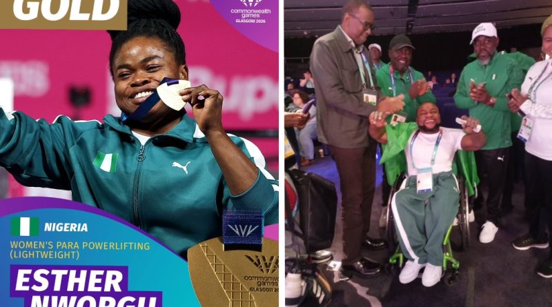 Team Nigeria Wins First Gold at Glasgow 2026 as Athletes Receive Instant Cash Rewards Team Nigeria Wins First Gold at Glasgow 2026 as Athletes Receive Instant Cash Rewards
