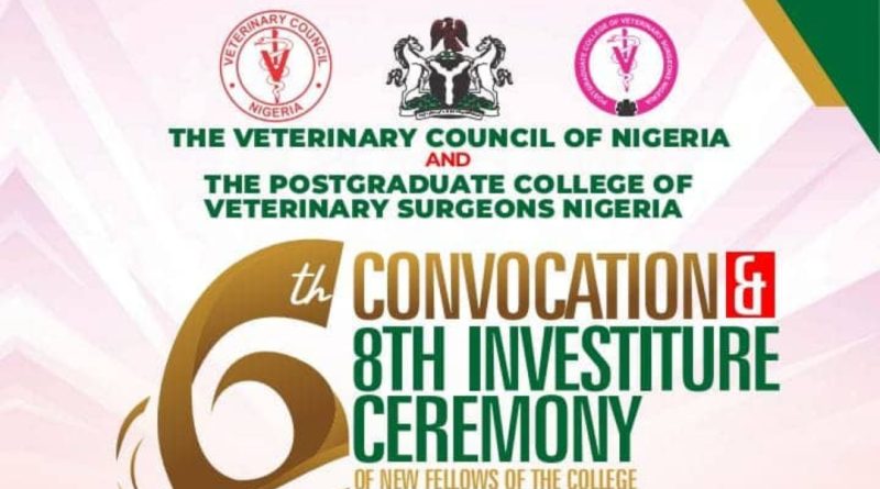 PCVSN to Hold 6th Convocation, 8th Investiture Ceremony in Abuja August 13