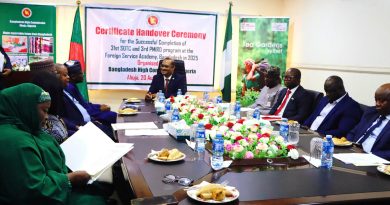 Bangladesh High Commission Hands Over Certificates to Nigerian, Gambian Diplomats