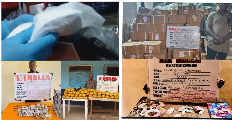 NDLEA Intercepts Cocaine Hidden in Mortar, Backpack Bound for China, Italy; Arrests Drug Kingpin, Bandits’ Supplier
