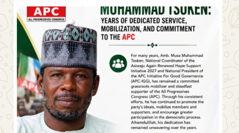 Amb. Musa Muhammad Tsoken: Years of Dedicated Service, Mobilization, and Commitment to the APC Amb. Musa Muhammad Tsoken: Years of Dedicated Service, Mobilization, and Commitment to the APC