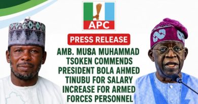 Tinubu’s Salary Increase for Armed Forces Will Boost Morale, National Security — Amb. Tsoken