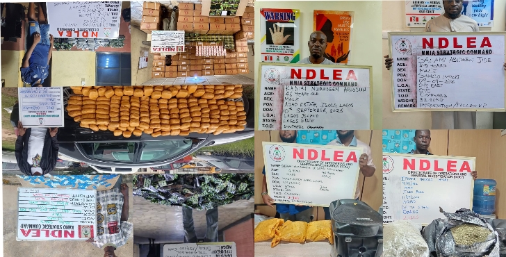 NDLEA intercepts Colos shipments from UK, uncovers opioids in bread, speakers